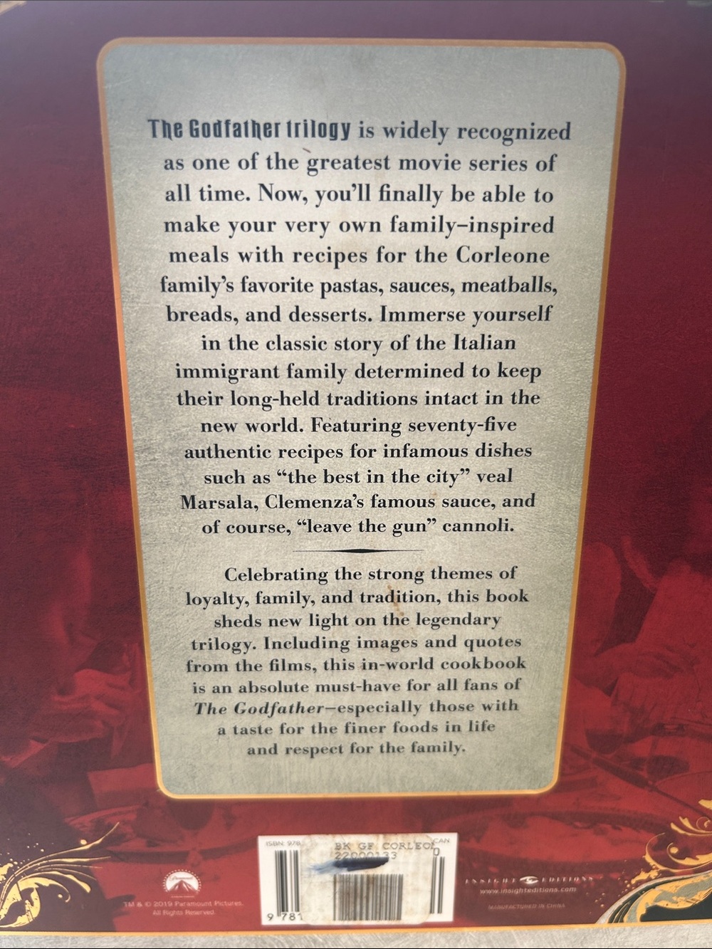 The Corleone Family Cookbook - The Godfather - Picture 4 of 7